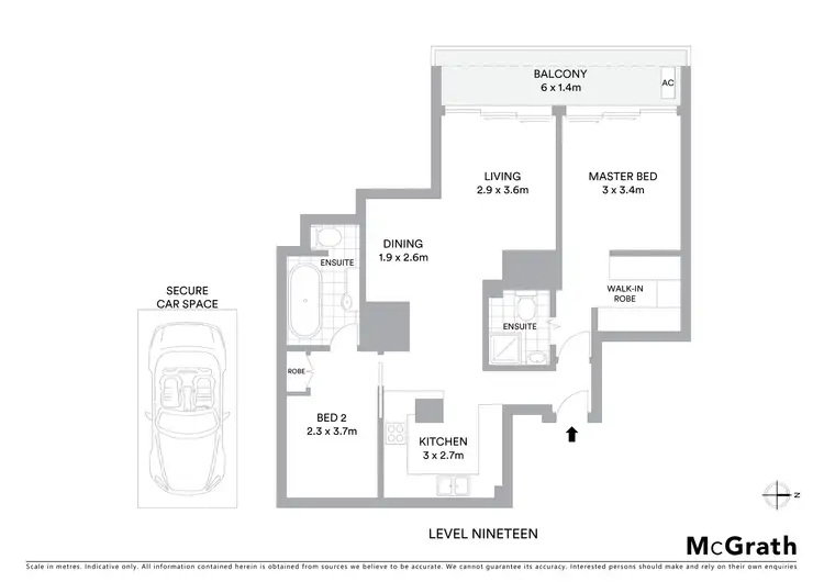 Floorplan of Homely apartment listing, 166/71 Victoria Street, Potts Point NSW 2011
