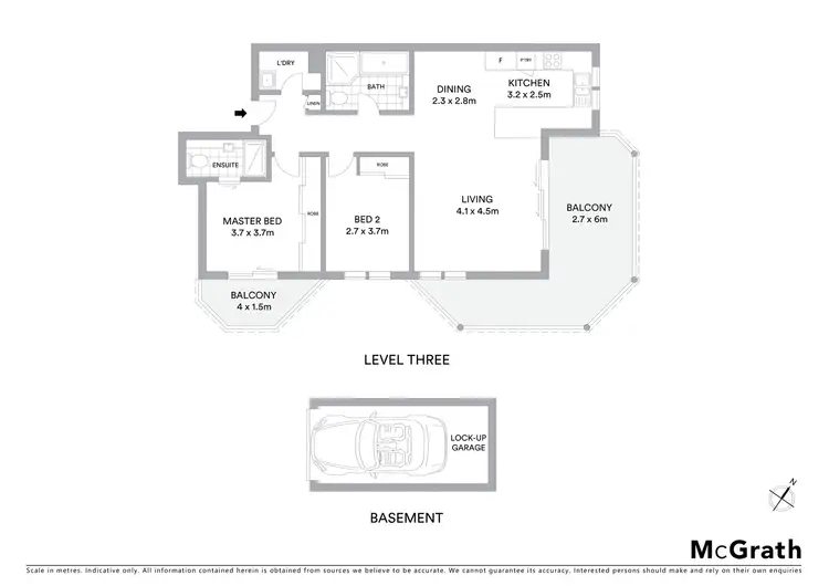 Floorplan of Homely apartment listing, 305/40 Ocean Street North, Bondi NSW 2026
