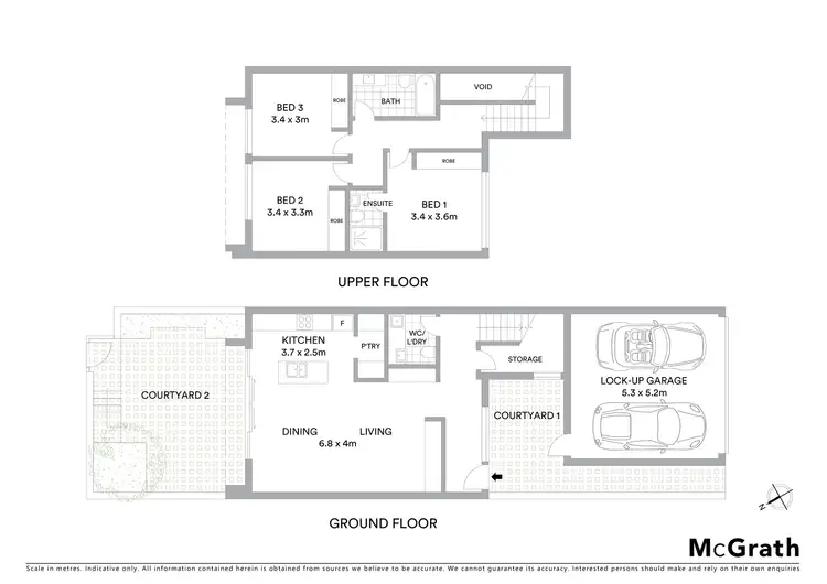 Floorplan of Homely townhouse listing, 34 Bernard Heinz Avenue, Moncrieff ACT 2914