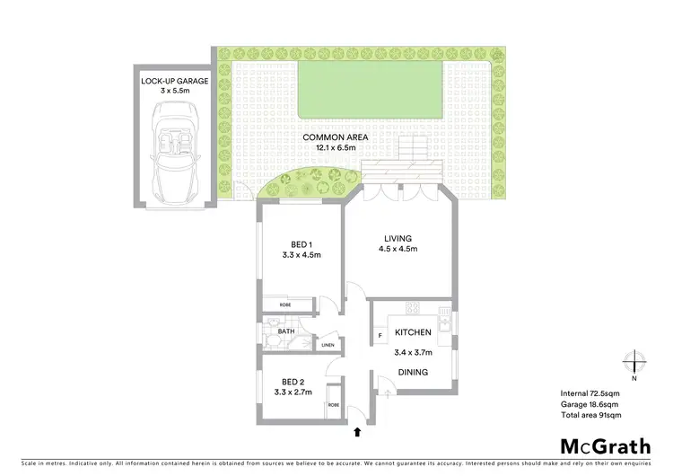 Floorplan of Homely apartment listing, 1/41 Yeo Street, Neutral Bay NSW 2089