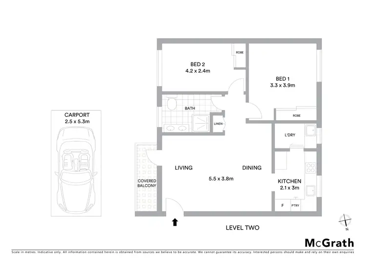 Floorplan of Homely unit listing, 13/142 Ernest Street, Crows Nest NSW 2065