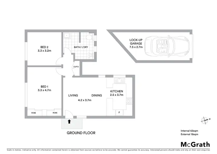 Floorplan of Homely apartment listing, 2/53 Christo Road, Georgetown NSW 2298