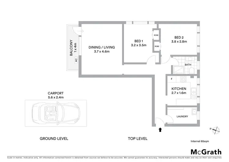 Floorplan of Homely apartment listing, 16/38 Beamish Street, Campsie NSW 2194