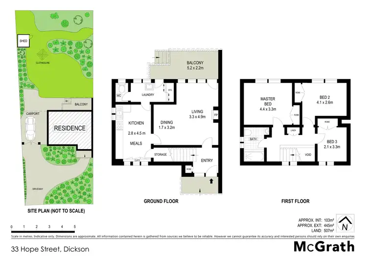 Floorplan of Homely house listing, 33 Hope Street, Dickson ACT 2602