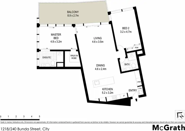 Floorplan of Homely apartment listing, 1218/240 Bunda Street, City ACT 2601
