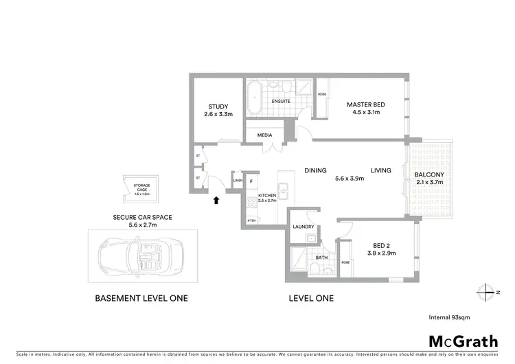 Floorplan of Homely apartment listing, 128/28 Ferntree Place, Epping NSW 2121