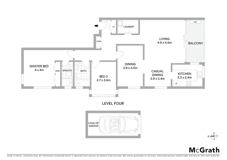 Floorplan of Homely apartment listing, 12/94A Spofforth Street, Cremorne NSW 2090