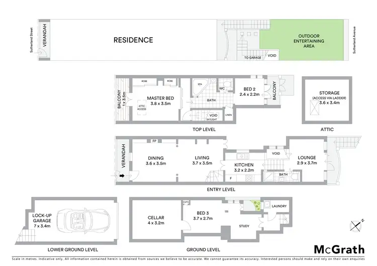 Floorplan of Homely house listing, 172 Sutherland Street, Paddington NSW 2021
