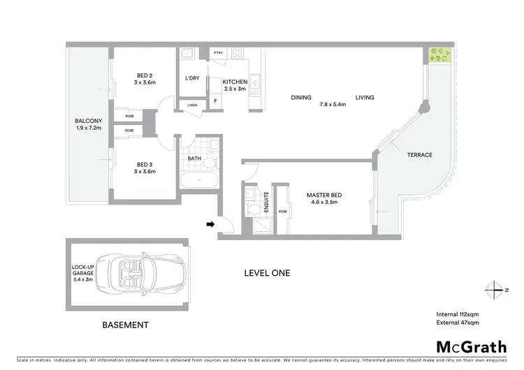 Floorplan of Homely apartment listing, A6/1 McDonald Street, Cronulla NSW 2230