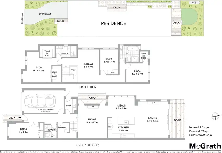 Floorplan of Homely townhouse listing, 50A Reed Street, Spotswood VIC 3015