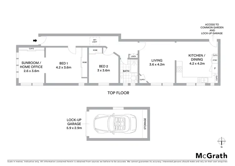 Floorplan of Homely apartment listing, 3/78 Arden Street, Coogee NSW 2034