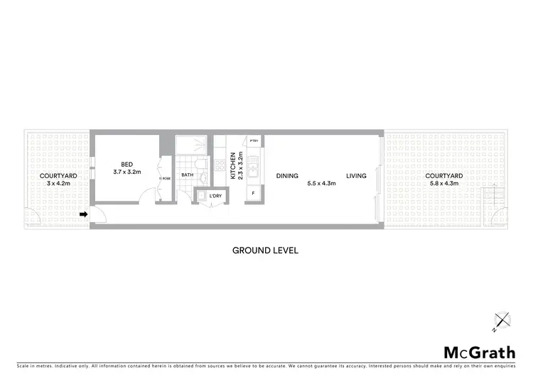 Floorplan of Homely apartment listing, 3/57 Rothschild Avenue, Rosebery NSW 2018
