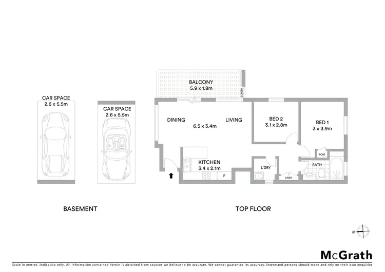 Floorplan of Homely apartment listing, 39/68 Davies Road, Padstow NSW 2211