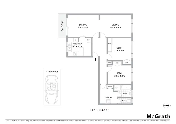Floorplan of Homely apartment listing, 4/97 Westbury Street, Balaclava VIC 3183