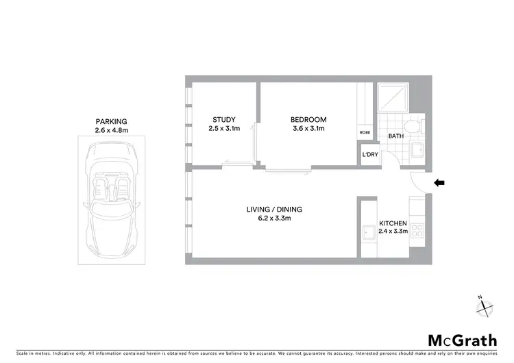 Floorplan of Homely apartment listing, 1301/80 Ebley Street, Bondi Junction NSW 2022