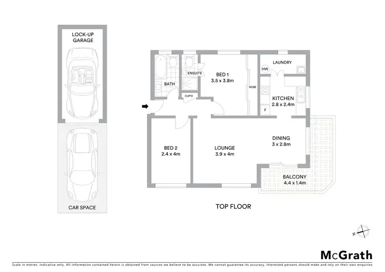 Floorplan of Homely apartment listing, 5/26 Duke Street, Kensington NSW 2033