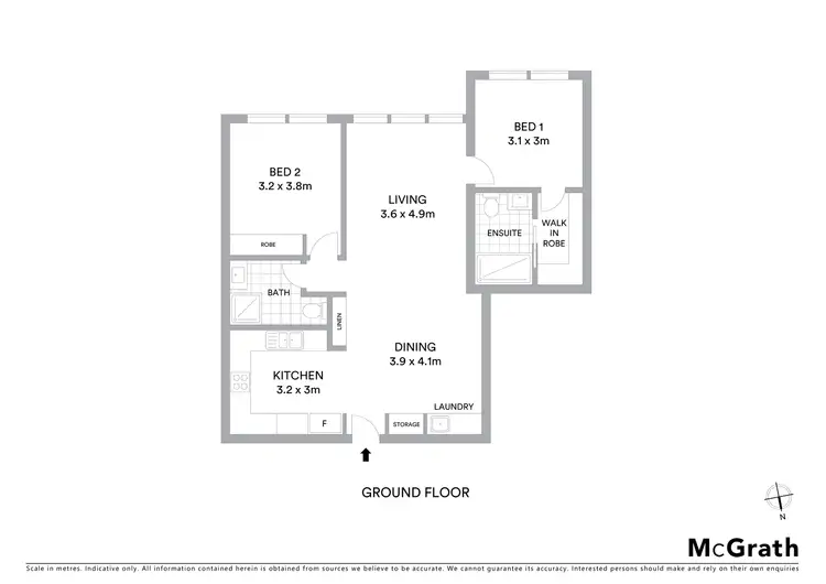 Floorplan of Homely apartment listing, 30/21 Christina Stead Street, Franklin ACT 2913