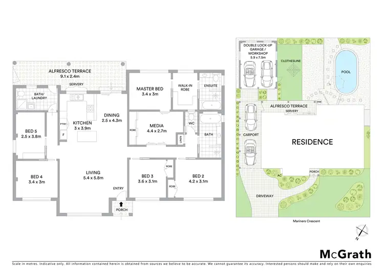 Floorplan of Homely house listing, 16 Mariners Crescent, Banora Point NSW 2486
