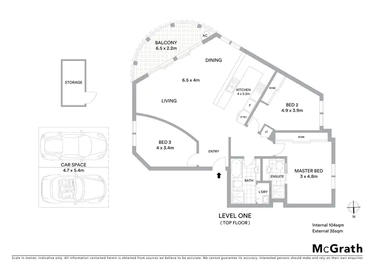 Floorplan of Homely apartment listing, 2/3-5 Wise Street, Braddon ACT 2612