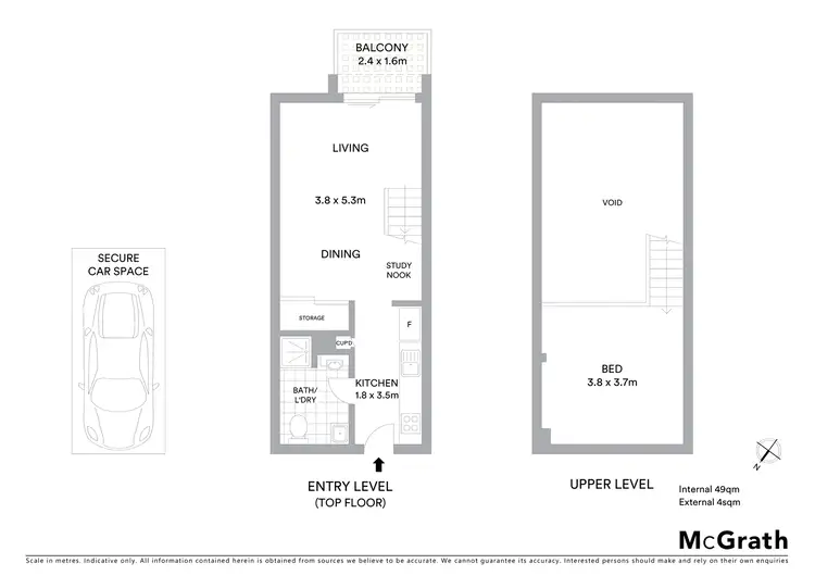 Floorplan of Homely unit listing, 36/1 Linthorpe Street, Newtown NSW 2042