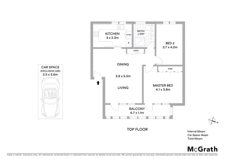 Floorplan of Homely apartment listing, 16/11 Merlin Street, Neutral Bay NSW 2089