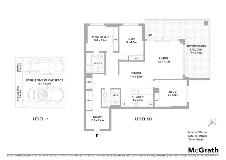 Floorplan of Homely apartment listing, 620/6 Baywater Drive, Wentworth Point NSW 2127