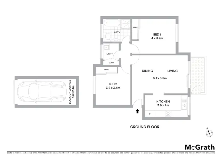 Floorplan of Homely apartment listing, 1/13 Wheatleigh Street, Naremburn NSW 2065