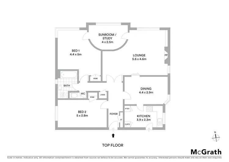 Floorplan of Homely apartment listing, 6/13 Thrupp Street, Neutral Bay NSW 2089