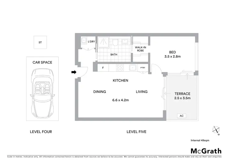 Floorplan of Homely apartment listing, 506D/5 Pope Street, Ryde NSW 2112