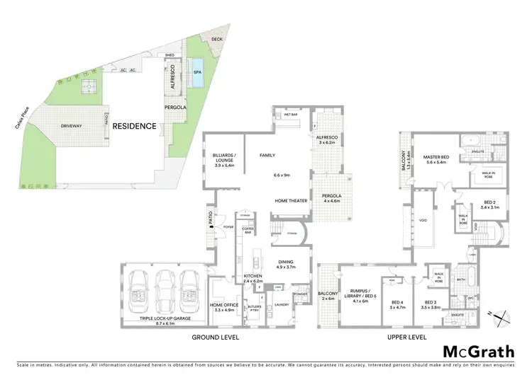Floorplan of Homely house listing, 3 Calais Place, Castle Hill NSW 2154