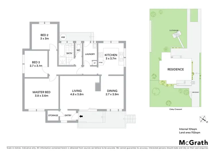 Floorplan of Homely house listing, 106 Caley Crescent, Narrabundah ACT 2604