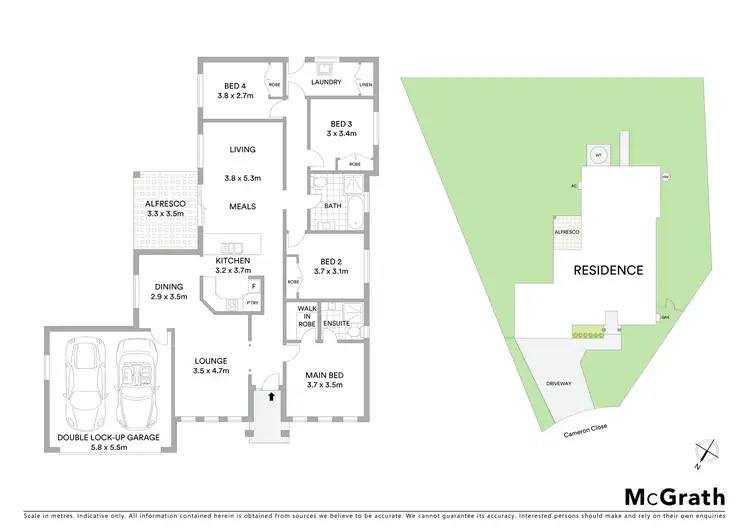 Floorplan of Homely house listing, 5 Cameron Close, Heddon Greta NSW 2321