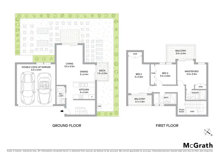 Floorplan of Homely townhouse listing, 5/3 Fore Street, Canterbury NSW 2193