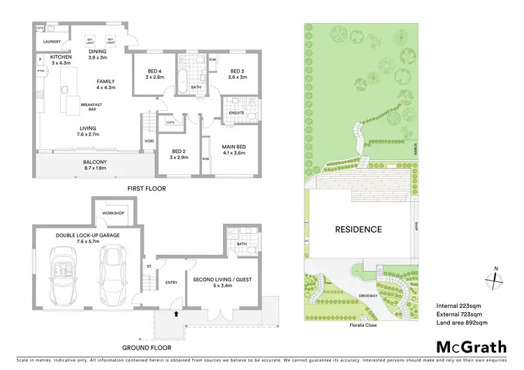 Floorplan of Homely house listing, 34 Floralia Close, New Lambton Heights NSW 2305