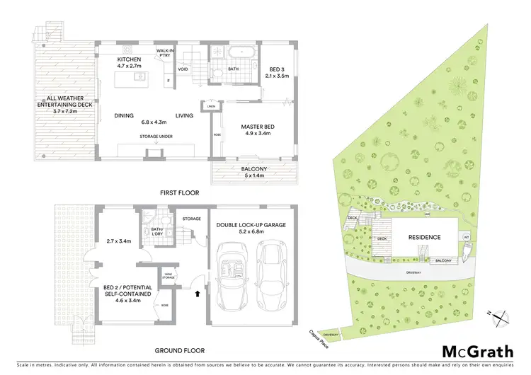 Floorplan of Homely house listing, 34 Capua Place, Avalon Beach NSW 2107