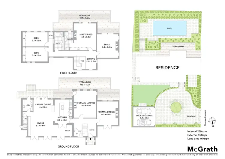 Floorplan of Homely house listing, 27 Glenview Crescent, Hunters Hill NSW 2110