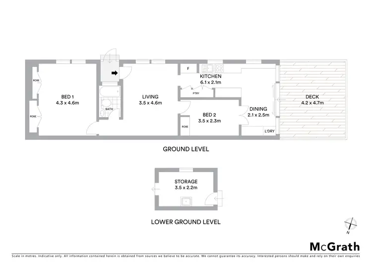Floorplan of Homely apartment listing, 12A Holdsworth Street, Neutral Bay NSW 2089