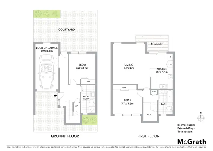 Floorplan of Homely townhouse listing, 3/3 Cypress Avenue, Port Macquarie NSW 2444