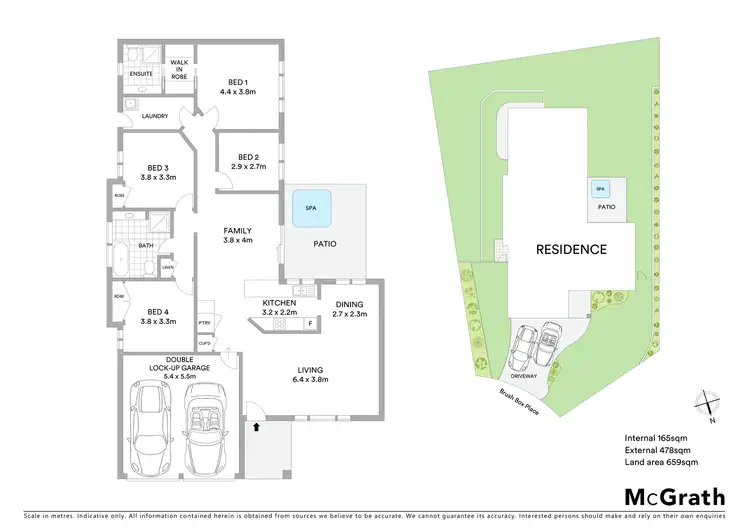 Floorplan of Homely house listing, 9 Brush Box Place, Hamlyn Terrace NSW 2259