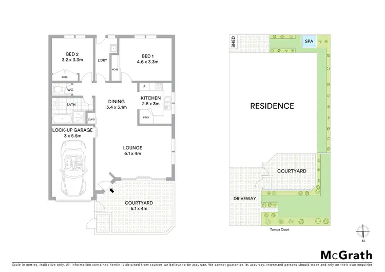 Floorplan of Homely villa listing, 3/1 Tamba Court, Port Macquarie NSW 2444