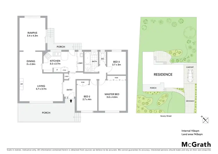 Floorplan of Homely house listing, 3 Savery Street, Garran ACT 2605