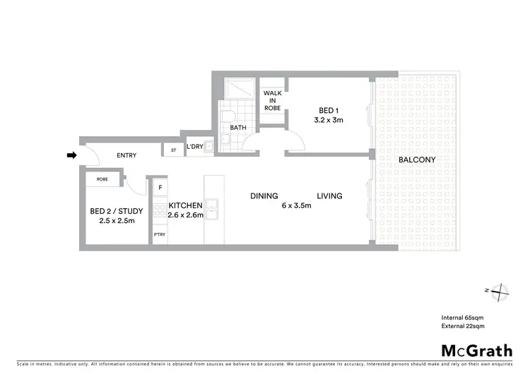 Floorplan of Homely apartment listing, 18/38 Mort Street, Braddon ACT 2612