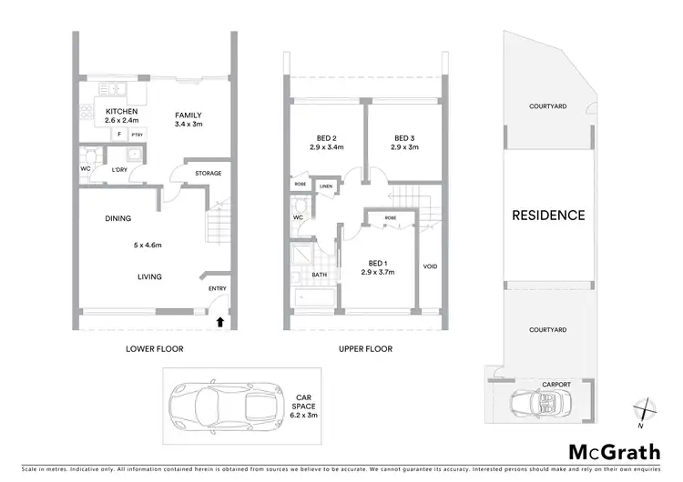 Floorplan of Homely townhouse listing, 9/100 Chewings Street, Page ACT 2614
