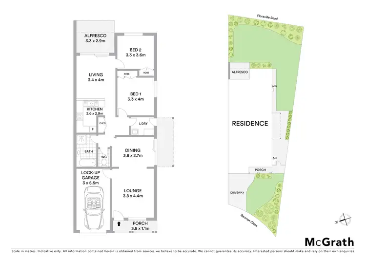 Floorplan of Homely unit listing, 2/20 Baronet Close, Floraville NSW 2280
