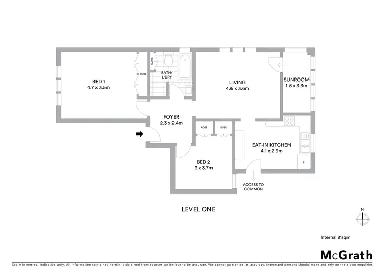 Floorplan of Homely apartment listing, 3/97 Beach Street, Coogee NSW 2034