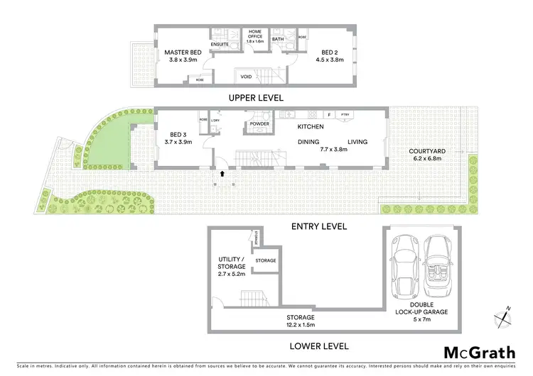 Floorplan of Homely townhouse listing, 1/74 Dalleys Road, Naremburn NSW 2065