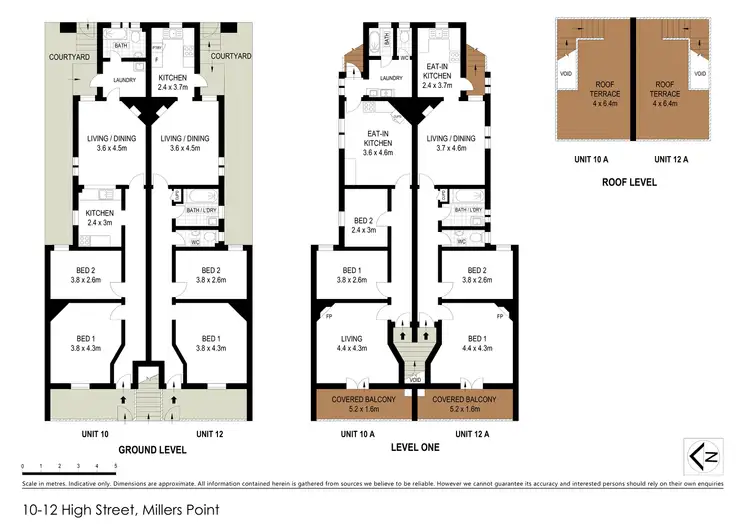 Floorplan of Homely block of units listing, 10-12A High Street, Millers Point NSW 2000