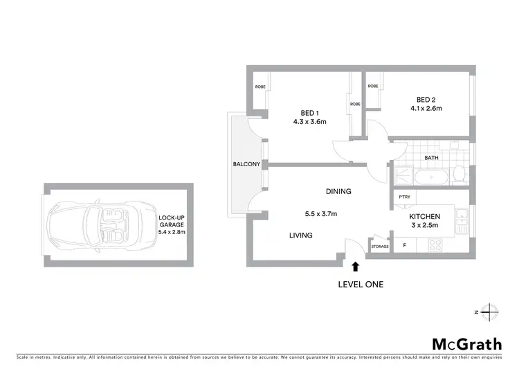 Floorplan of Homely unit listing, 16/38 Cope Street, Lane Cove NSW 2066