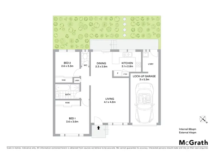 Floorplan of Homely villa listing, 7/46 Fraser Road, Long Jetty NSW 2261