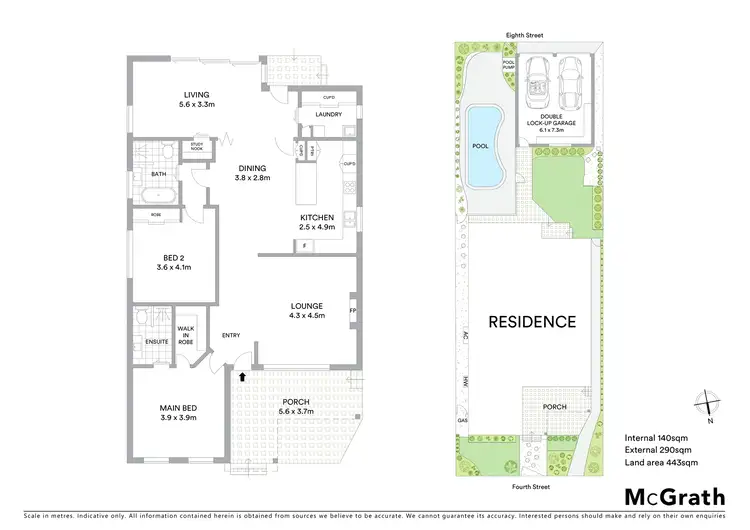 Floorplan of Homely house listing, 43 Fourth Street, Adamstown NSW 2289